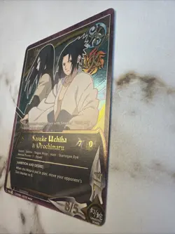 Naruto CCG Sasuke Uchiha & Orochimaru FOIL NM or Better Squad Card #550 - Image 3
