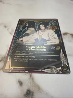 Naruto CCG Sasuke Uchiha & Orochimaru FOIL NM or Better Squad Card #550 - Image 5