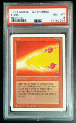 FORK 1994 Revised Edition Magic The Gathering MTG PSA 8 NM-MT RARE Reserved List - Image 1