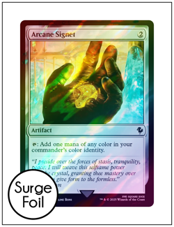 1x Arcane Signet 0335 FFXIV, Surge Foil, Final Fantasy, Magic MTG NM - Image 1