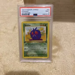 Venonat - Pokemon Jungle First 1st Edition #63 - Mint PSA 9 vintage 1999 - Image 1