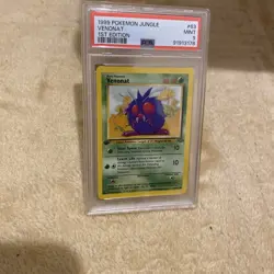 Venonat - Pokemon Jungle First 1st Edition #63 - Mint PSA 9 vintage 1999 - Image 2