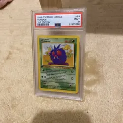 Venonat - Pokemon Jungle First 1st Edition #63 - Mint PSA 9 vintage 1999 - Image 3
