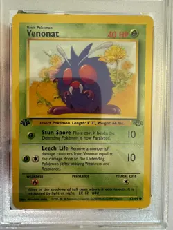 1999 Pokemon - 1st Edition Venonat Non-Holo Jungle 63/64 - PSA 9 Mint! - WOTC - Image 3