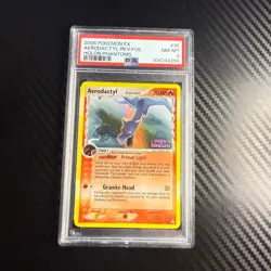 2006 Pokemon Ex Holon Phantoms #35 Aerodactyl Reverse Foil PSA 8 - Image 1