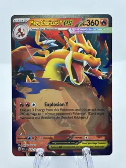 Pokemon Mega Charizard Y Ex Mega Evolutions- Ascended Heros 022/217 NM - Image 1