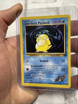 Sabrina's Psyduck 99/132 Unlimited Pokemon Gym Challenge NM/MT Vintage Common - Image 2