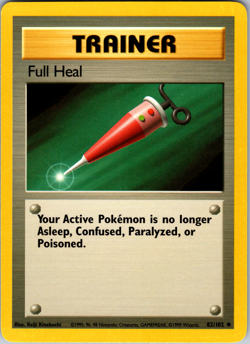 Full Heal 82/102 Pokemon: Base Set Unlimited Common - LP - Image 1