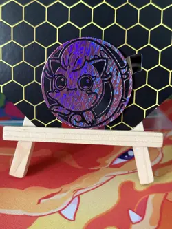 Jumbo Scream Tail Flipping Coin Pokemon TCG - Pink Metallic - Image 1