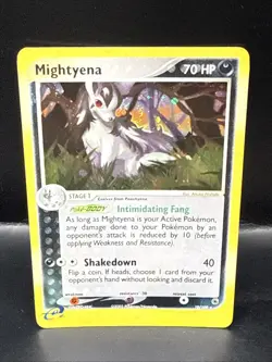 Pokemon Card TCG Mightyena 10/109 EX Ruby and Sapphire Holo Rare - Image 2