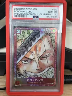 RORONOA ZORO ALT ART ST01-013 2023 ONE PIECE FILM RED PSA 10 GEM MINT JAPANESE - Image 1