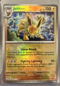 Jolteon (Master Ball Pattern) 029/131 Sv: Prismatic Evolutions Pokemon TCG NM - Image 1