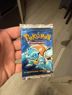 Pokemon Base Set Booster Pack 1999 Unlimited WotC Factory Sealed - Blastoise Art - Image 5