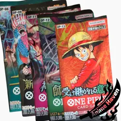One Piece Card Game Booster Pack 5-Pack Set (OP-08,OP-09,OP-11,OP-12,OP-13) - Image 1