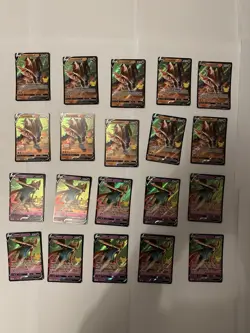 Joblot 10 Each Zacian V 016/025 Zamazenta V 018/025 Pokemon Cards Bundle NM- - Image 1