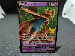 Zacian V - 016/025 - Pokemon Celebrations Sword & Shield Ultra Rare Card NM - Image 1