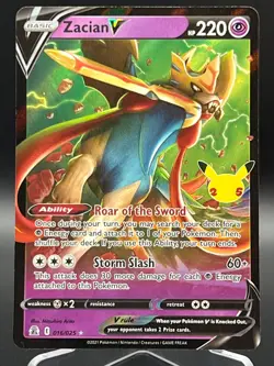 Zacian V - 016/025 - Ultra Rare - Celebrations - Pokemon Card - NM/M - Image 1