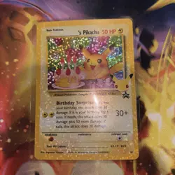 Pokemon Celebrations Pikachu 24/53 Holo Birthday Card Classic Collection - Image 1