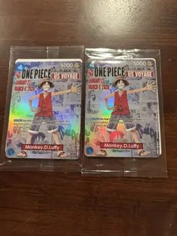 One Piece US Voyage College Basketball Monkey D. Luffy Promo Card Sealed (2) - Image 1