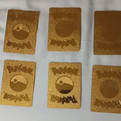 Pokemon Gold Metal Card Lot - Charizard, Pikachu, Morpeko V GX VMAX - 6 Cards - Image 2