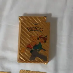 Pokemon Gold Metal Card Lot - Charizard, Pikachu, Morpeko V GX VMAX - 6 Cards - Image 3