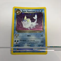 Pokemon Card Dark Vaporeon 9/110 Holo Rare Legendary Collection Set Light Play - Image 1