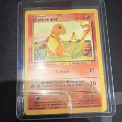 Pokemon TCG Base Set Charmander 46/102 1999 Wizards of the Coast Card - Image 1