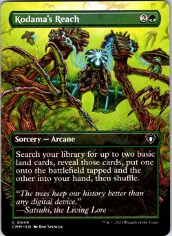 Magic | CMM | Kodama's Reach (Borderless) | 649 | Normal | NM - Image 1