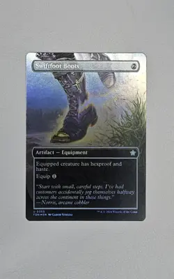 Foundations #355 Swiftfoot Boots (Borderless) *FOIL* - Image 1
