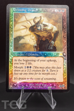 Grinning Demon: 2001 Magic the Gathering - Onslaught Foil - Image 1