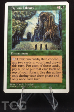 Sylvan Library - 1997 Magic the Gathering - 5th Edition Regular - Image 1