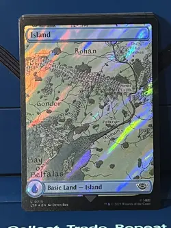 MTG Lord of the Rings Island (0715) (Full Art) (Surge Foil) - Image 1