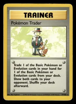 Pokemon Trader 77/102 Rare Base Set Pokemon Card - 1 - Image 1