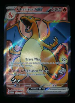POKEMON TCG CHARIZARD EX 183/165 ENG NM SCARLET AND VIOLET 151 HOLO FULL ART - Image 1
