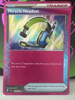 Pokemon Miracle Headset 183/191 Surging Sparks Ace Spec Holo Card NM - Image 1
