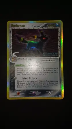 POKEMON UMBREON STAMPED EX DELTA SPECIES 17/113 ENG GOOD NO SHINING CHARIZARD - Image 1