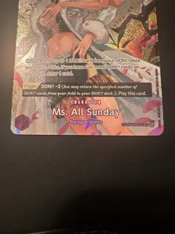 Ms. All Sunday (SP) OP04-064 Wings of the Captain Foil - Image 2