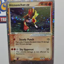 Pokemon Hitmonchan ex 98/109 Ruby and Sapphire Ultra Rare Holo 90 HP TCG Card - Image 1