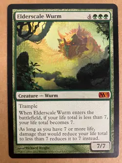MTG 1x Elderscale Wurm # 167 Core Set 2013 M13 Magic the Gathering Card x1 NM - Image 1