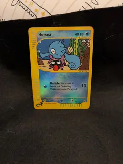 Horsea 084/147 Aquapolis Reverse Holo Rare Pokemon TCG Nintendo MP - Image 1