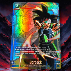 BARDOCK FB08-111 Gold Foil Alternate Alt Art Dragon Ball Super Fusion World Card - Image 1