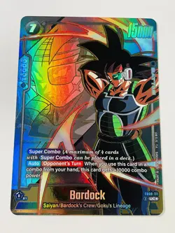 BARDOCK FB08-111 Gold Foil Alternate Alt Art Dragon Ball Super Fusion World Card - Image 2