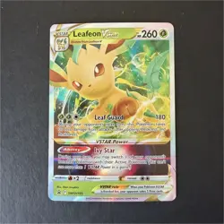 Pokemon Leafeon VSTAR SWSH195 Sword & Shield Promo Holo 260HP Grass Card - Image 1