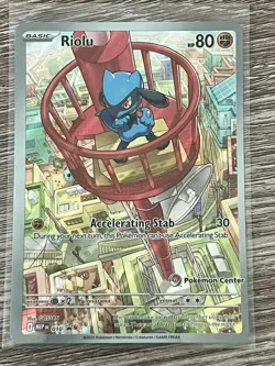 Riolu Pokemon Center Stamped Black Star Promo Card MEP 010 Mega Evolution - Image 1