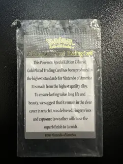Pokemon 23K Gold Plated Trading Card | Togepi | Burger King Edition - Image 4