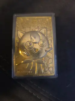 1999 Nintendo Jiggly Puff 23K Gold-Plated Trading Card Burger King - Image 1