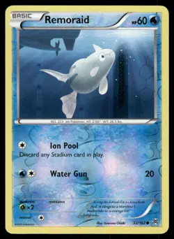 Pokemon Cards Remoraid 32/162 Reverse Holo BREAKthrough XY NM - Image 1