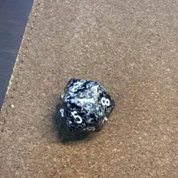 MTG Magic the Gathering 2005 Betrayers of Kamigawa Spindown D20 Dice Die - Black - Image 2