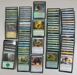 Magic 100 Commander Deck Fynn Mono Green Infect Poison MTG Ready To Play - Image 1