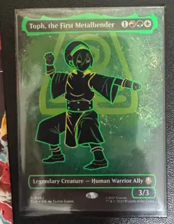 Toph, the First Metalbender (Borderless) (Neon Ink Foil) - Image 1